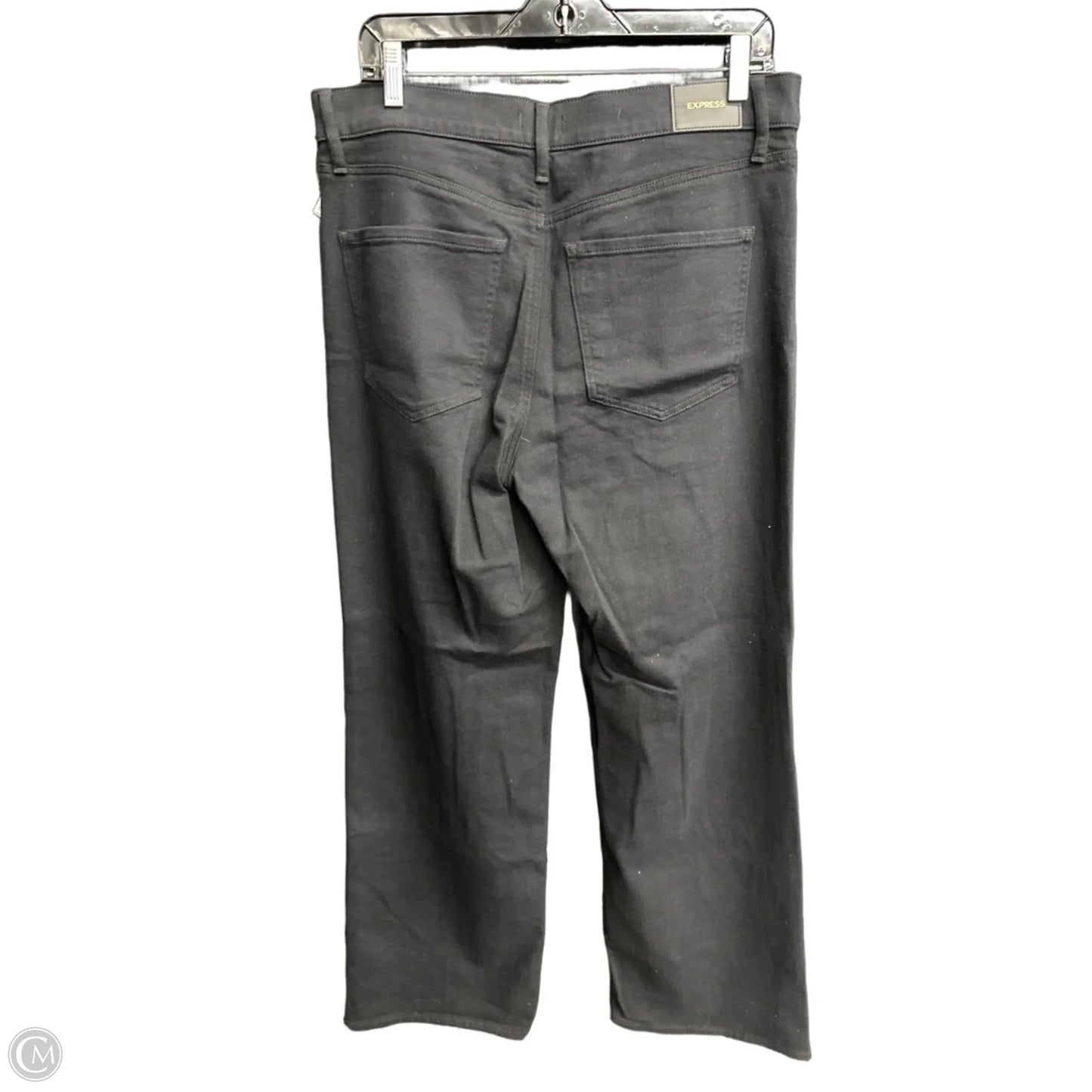 Jeans Wide Leg By Express In Black, Size: 12