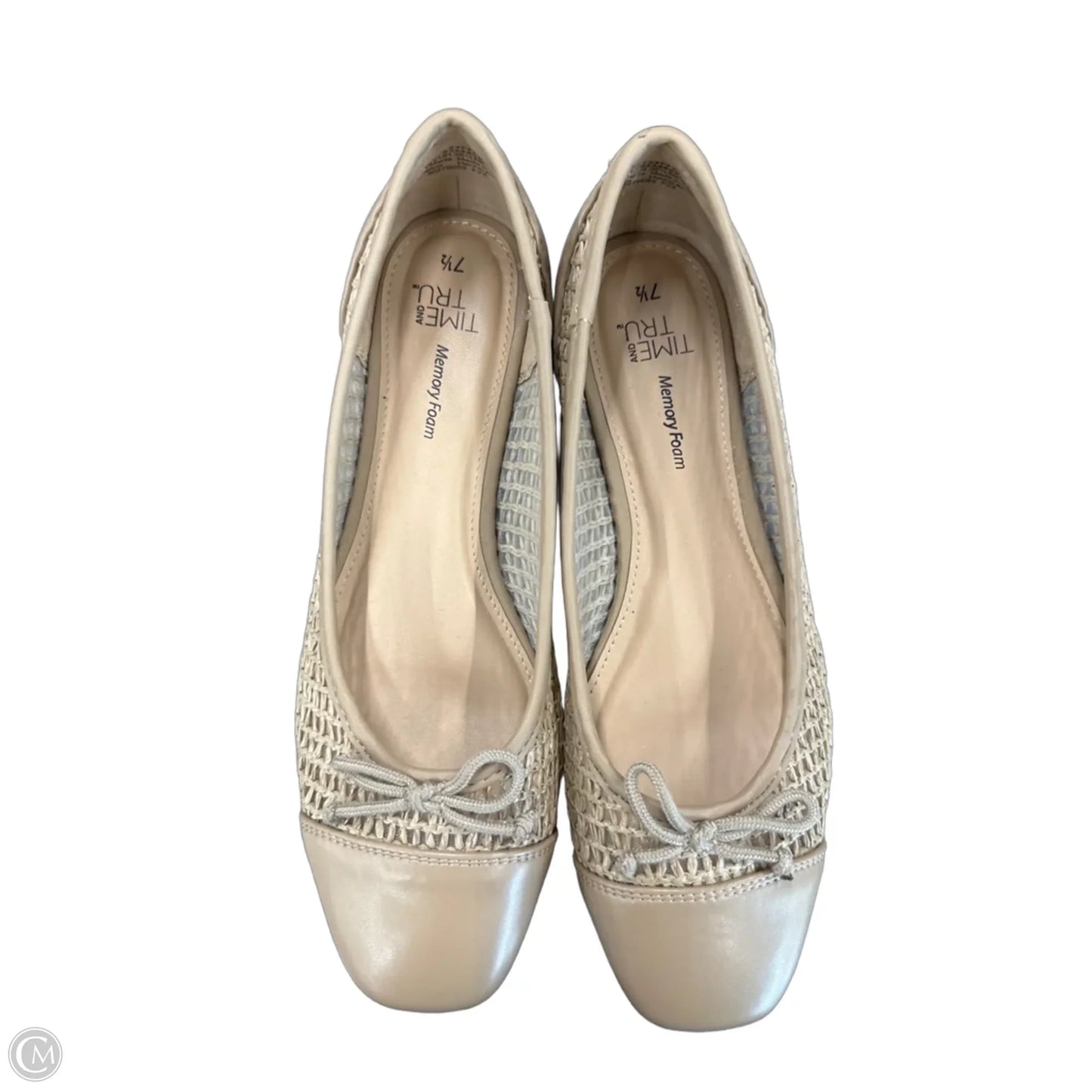 Shoes Flats By Time And Tru In Beige, Size: 7.5