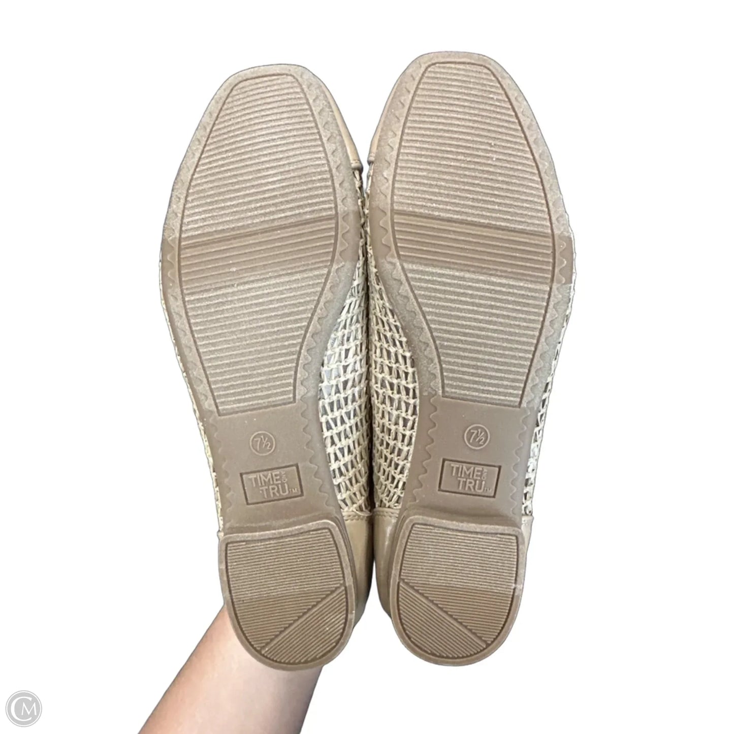 Shoes Flats By Time And Tru In Beige, Size: 7.5