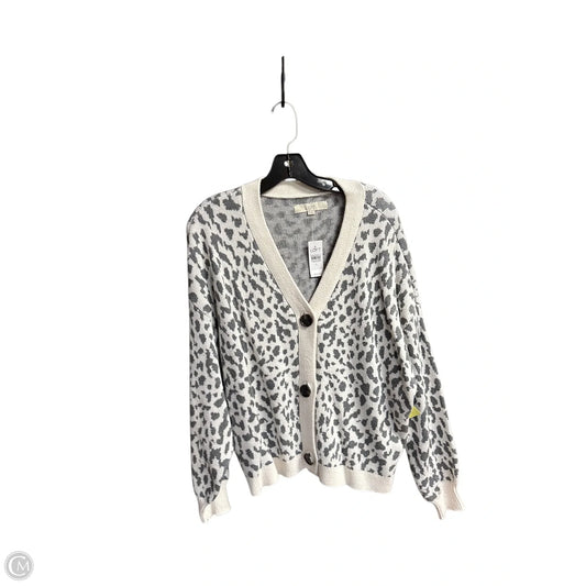 Cardigan By Loft In Animal Print, Size: Xl