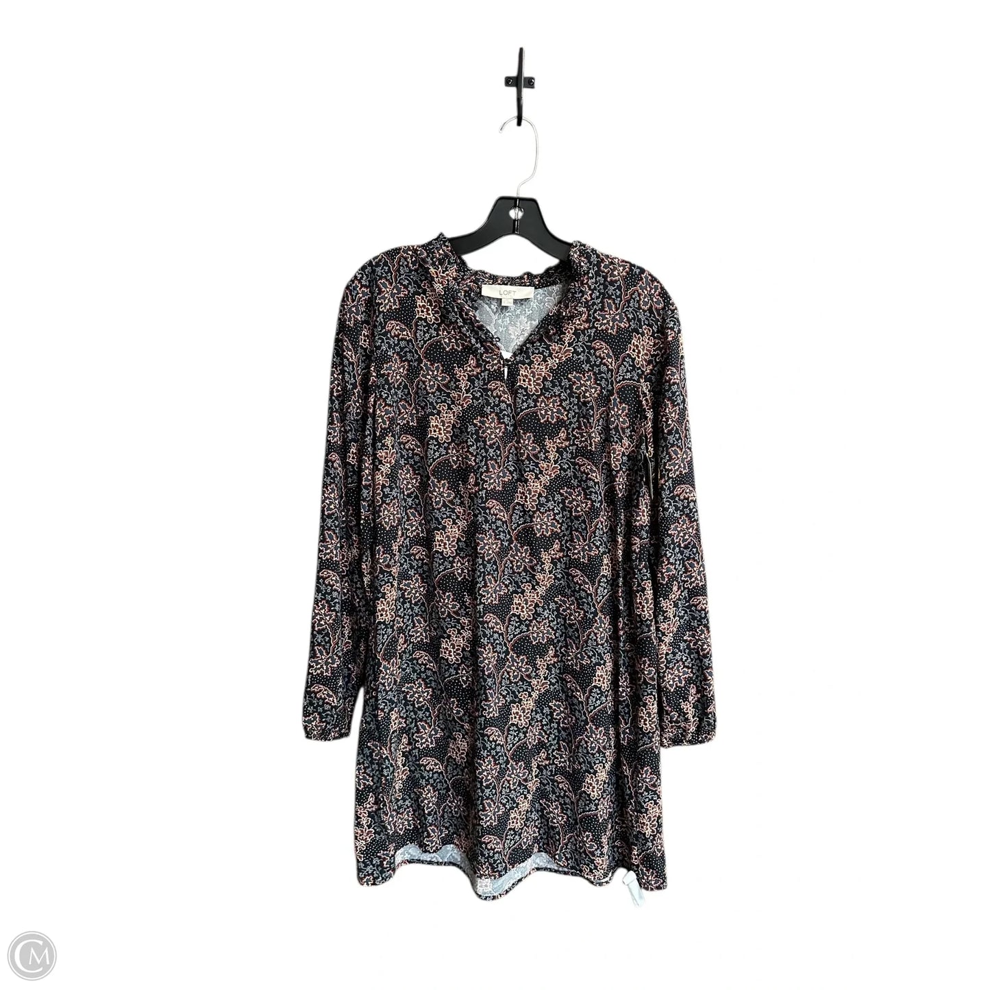 Dress Casual Midi By Loft In Black, Size: Xs