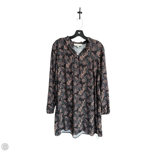 Dress Casual Midi By Loft In Black, Size: Xs