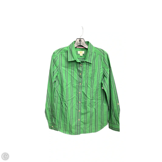 Top Long Sleeve By Maeve In Green, Size: 6
