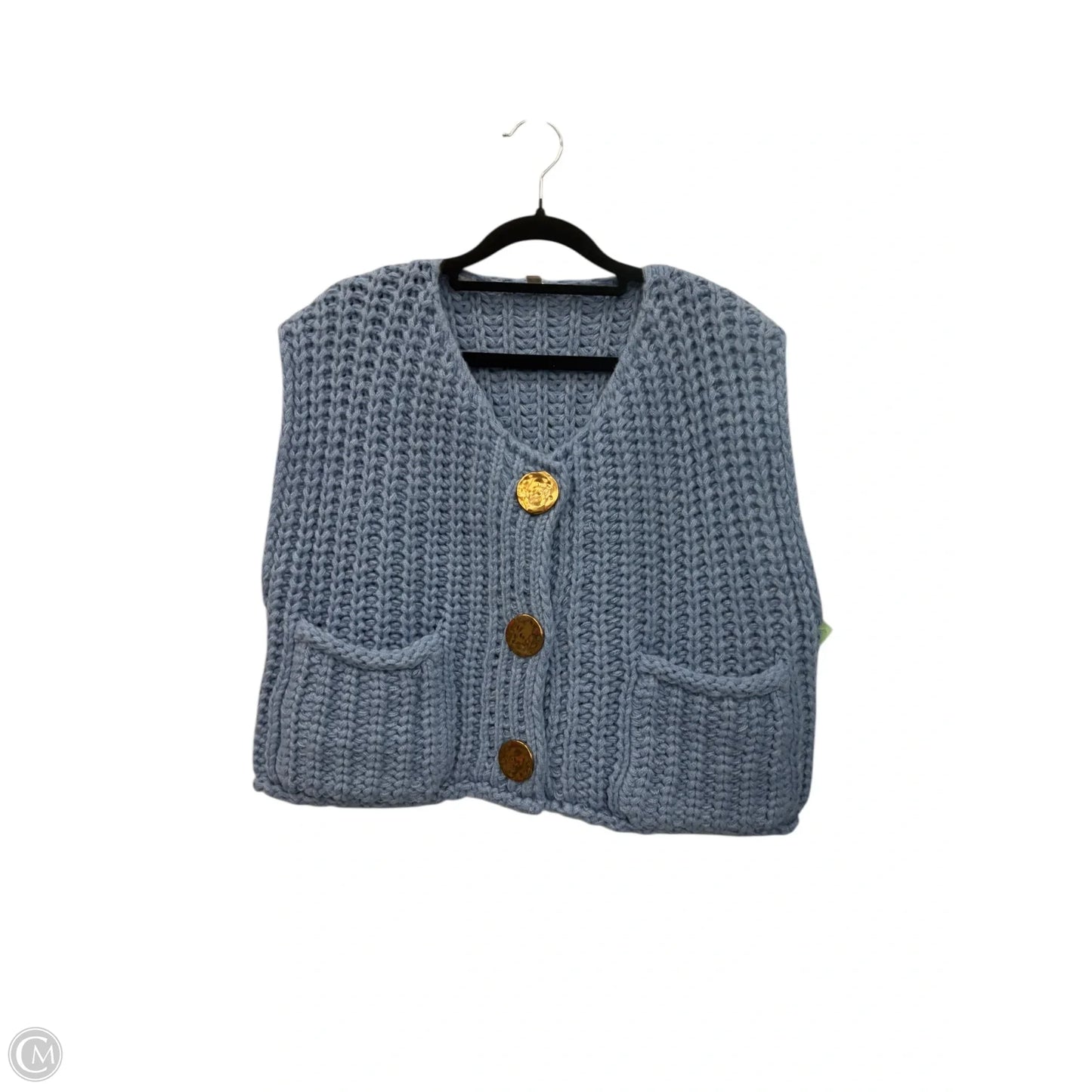Top Sleeveless By Clothes Mentor In Blue, Size: M