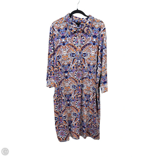 Dress Casual Maxi By Talbots In Multi-colored, Size: 3x