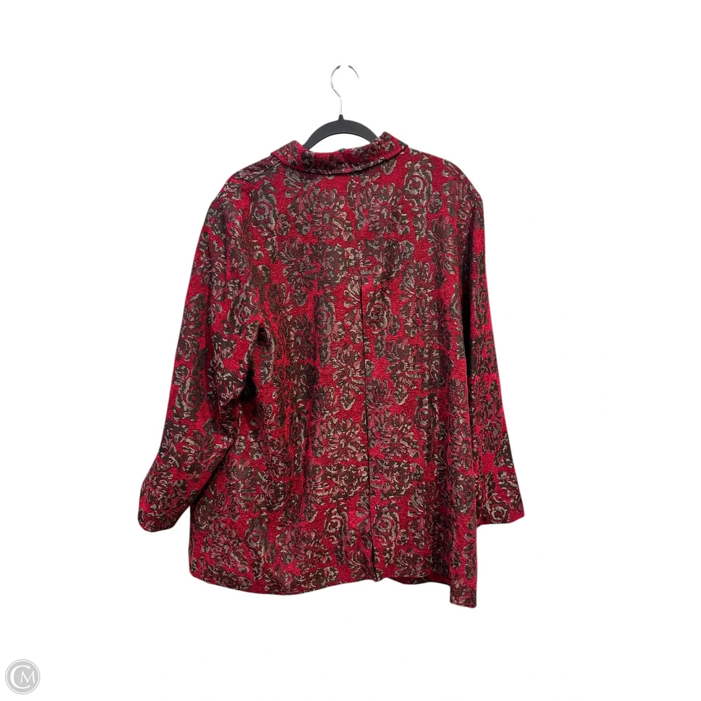 Blazer By Chicos In Red, Size: 2x