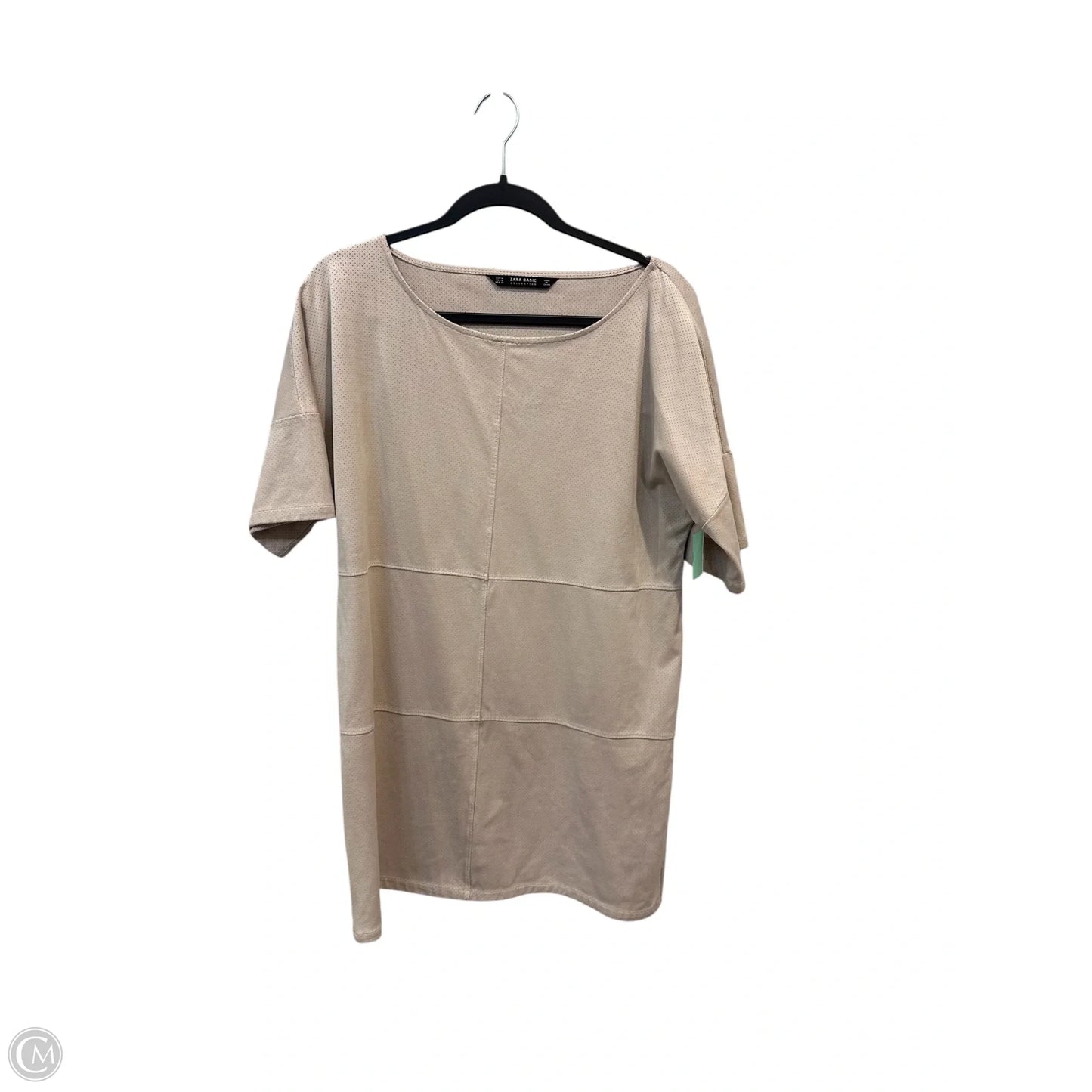 Dress Casual Short By Zara Basic In Beige, Size: M