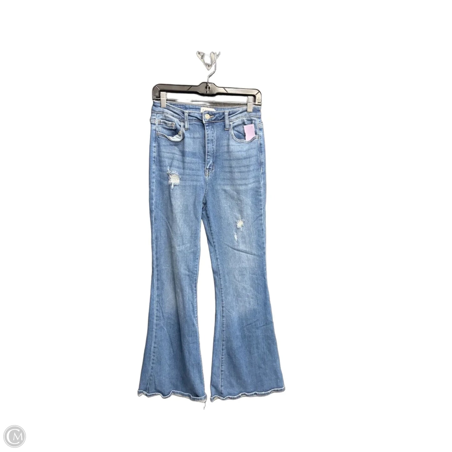 Jeans Flared By Cello In Blue Denim, Size: 10