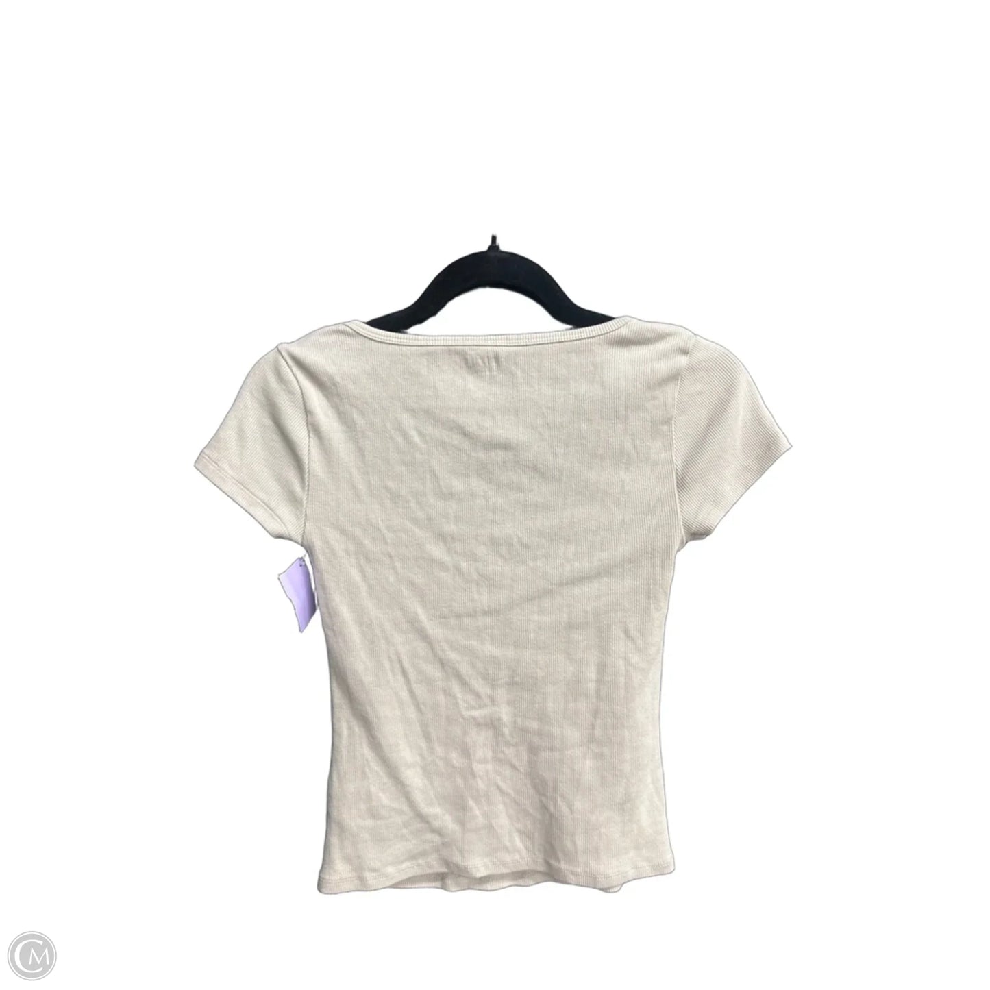Top Short Sleeve By Old Navy In Cream, Size: Xs