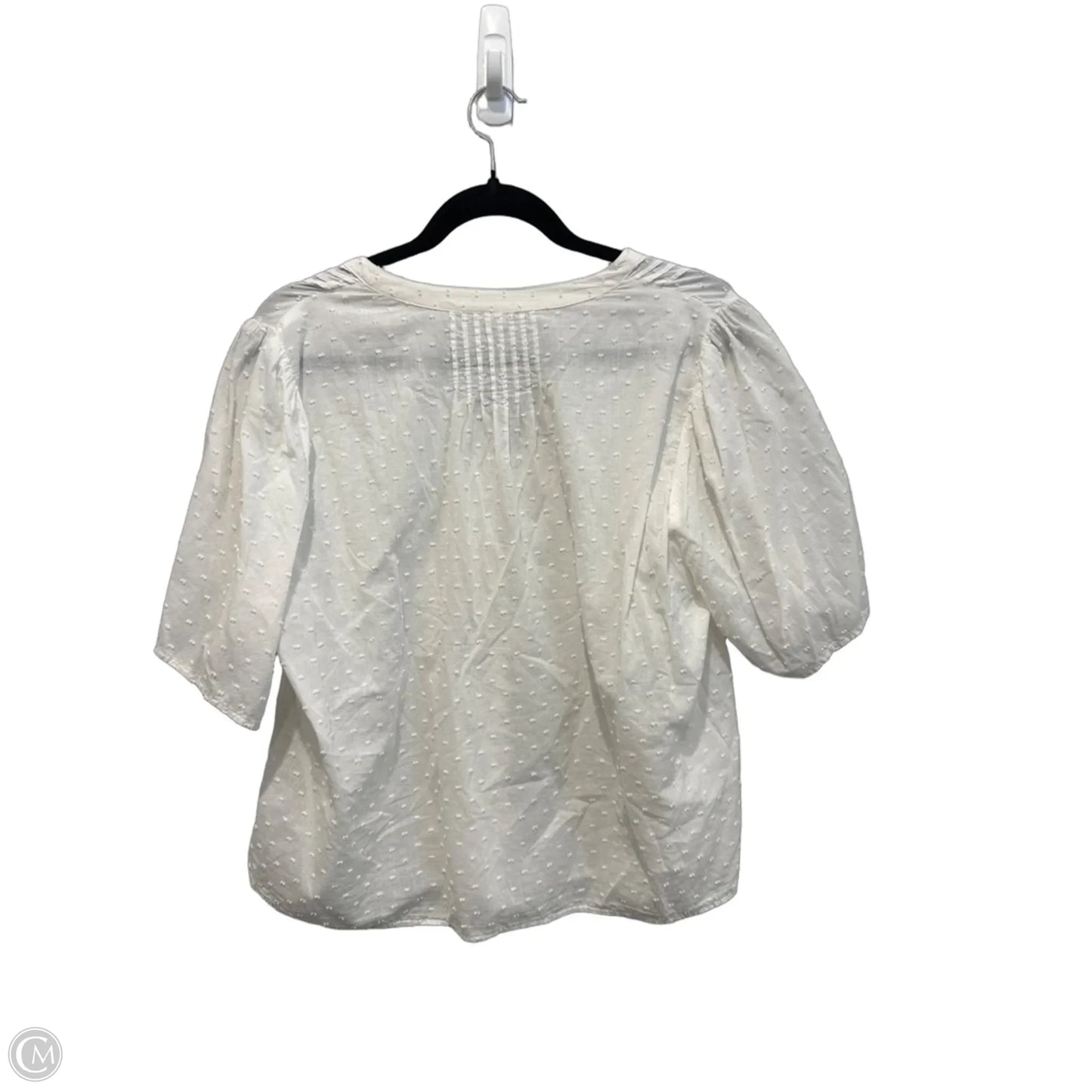 Top Short Sleeve By Old Navy In White, Size: L