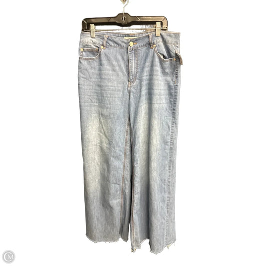 Jeans Wide Leg By Cato In Blue Denim, Size: 12