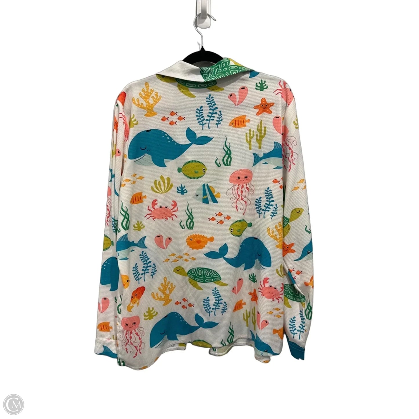 Top Long Sleeve By Clothes Mentor In Animal Print, Size: M