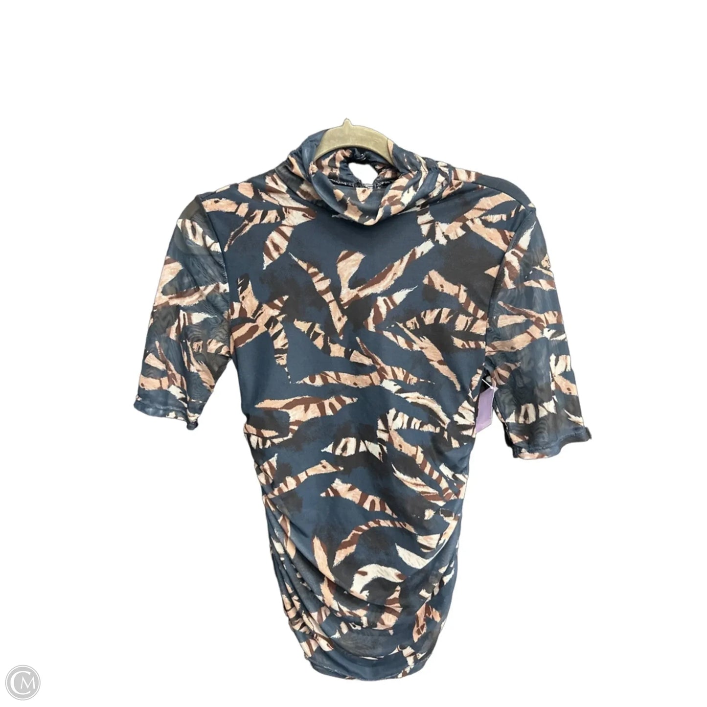 Top Short Sleeve By Cable And Gauge In Navy, Size: S