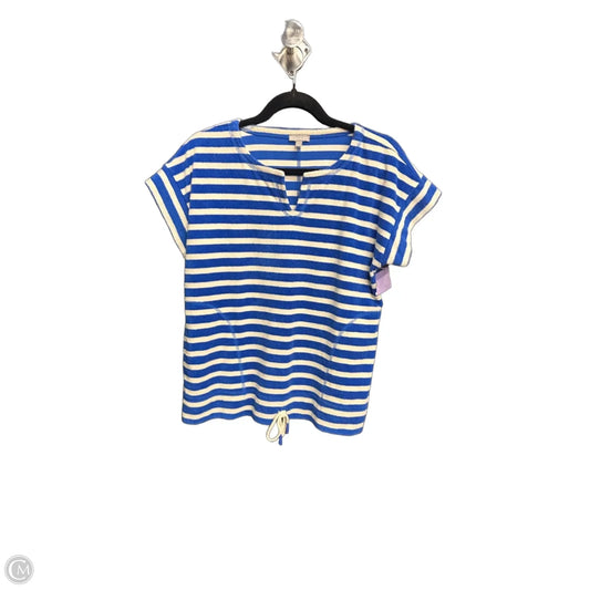 Top Sleeveless By Talbots In Striped Pattern, Size: Mp