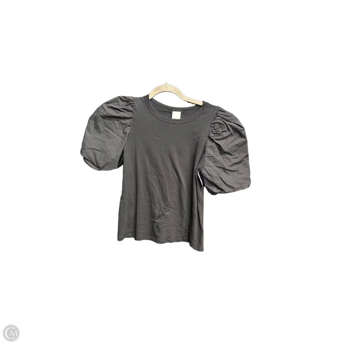Top Short Sleeve By H&m In Black, Size: S