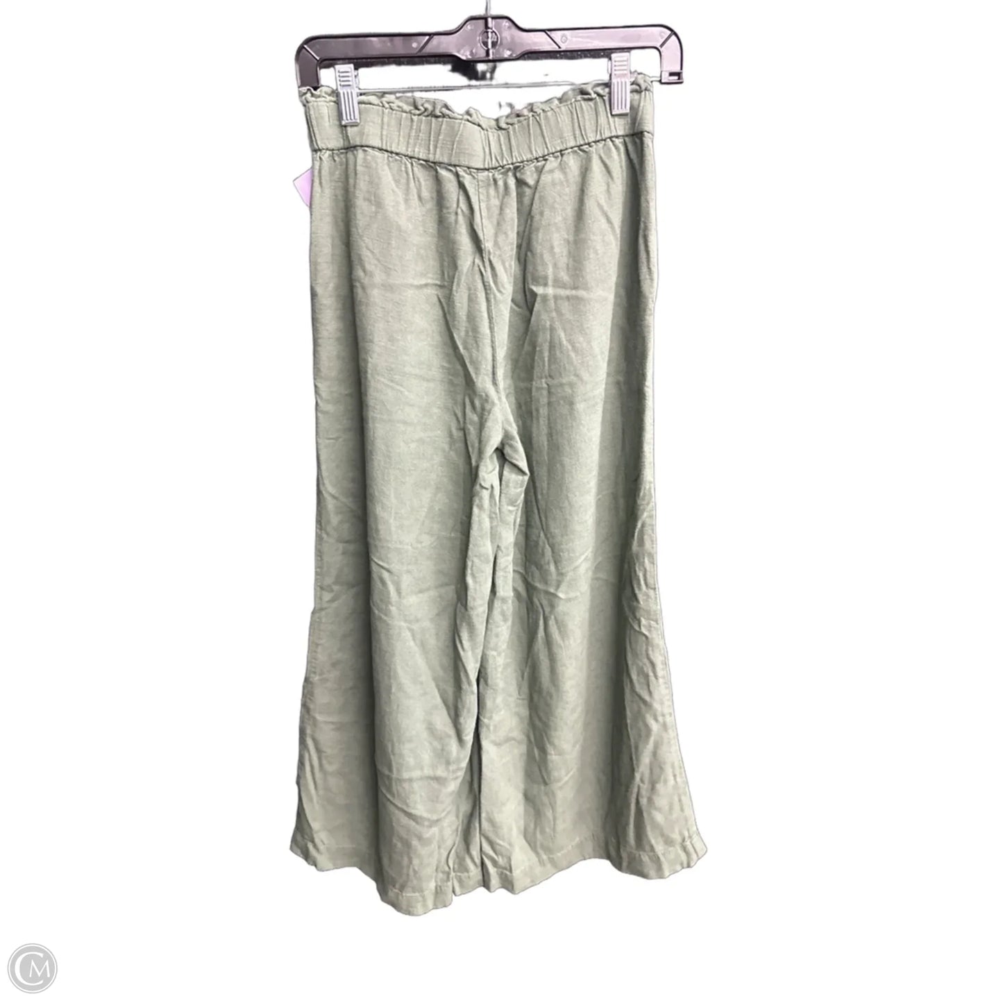 Pants Linen By Loft In Green, Size: Xs