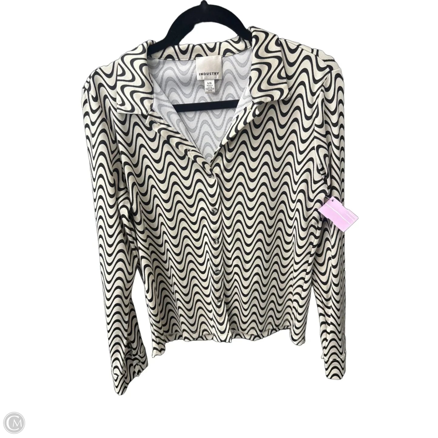 Top Long Sleeve By Industry In Cream, Size: L