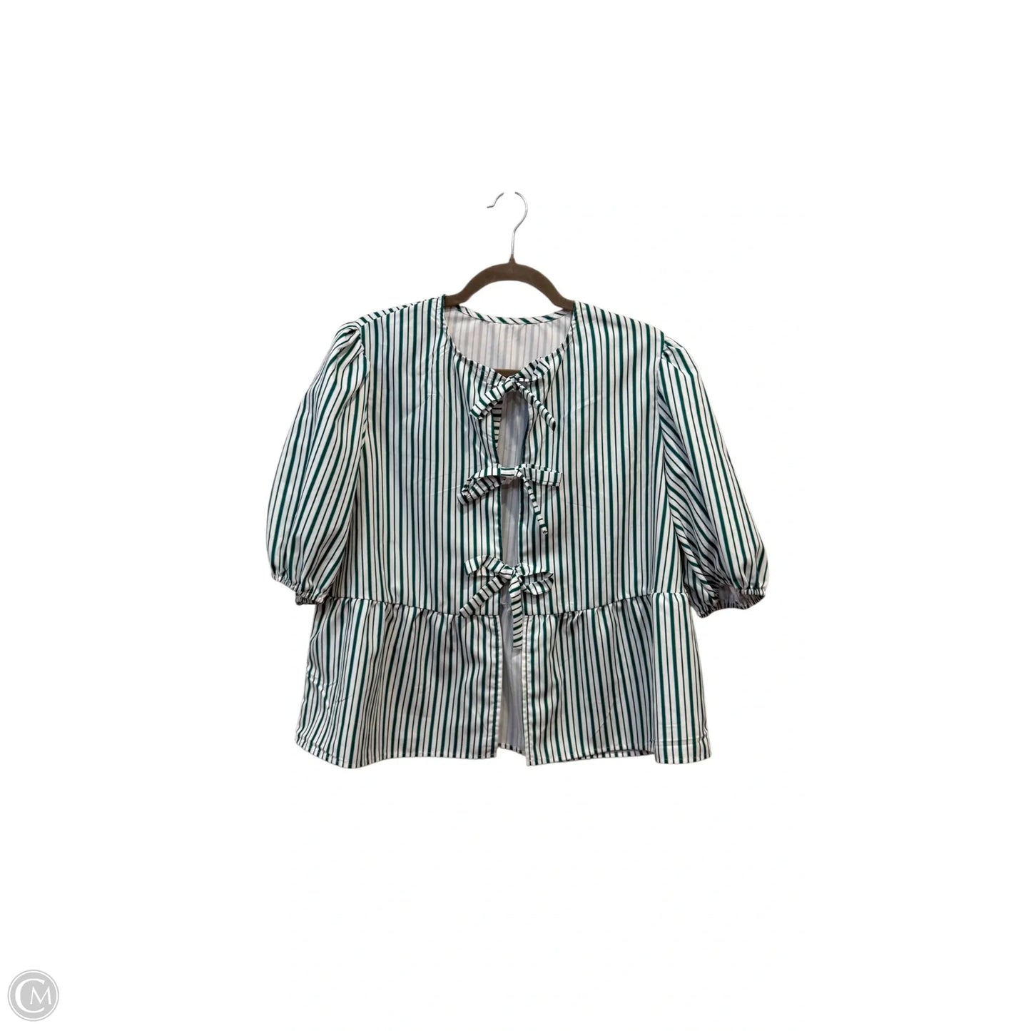Top Short Sleeve By Clothes Mentor In Striped Pattern, Size: M