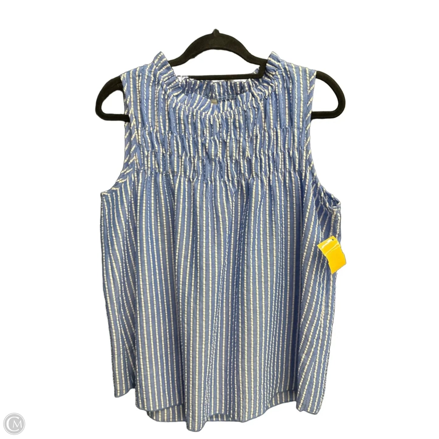 Top Sleeveless By Clothes Mentor In Blue, Size: M