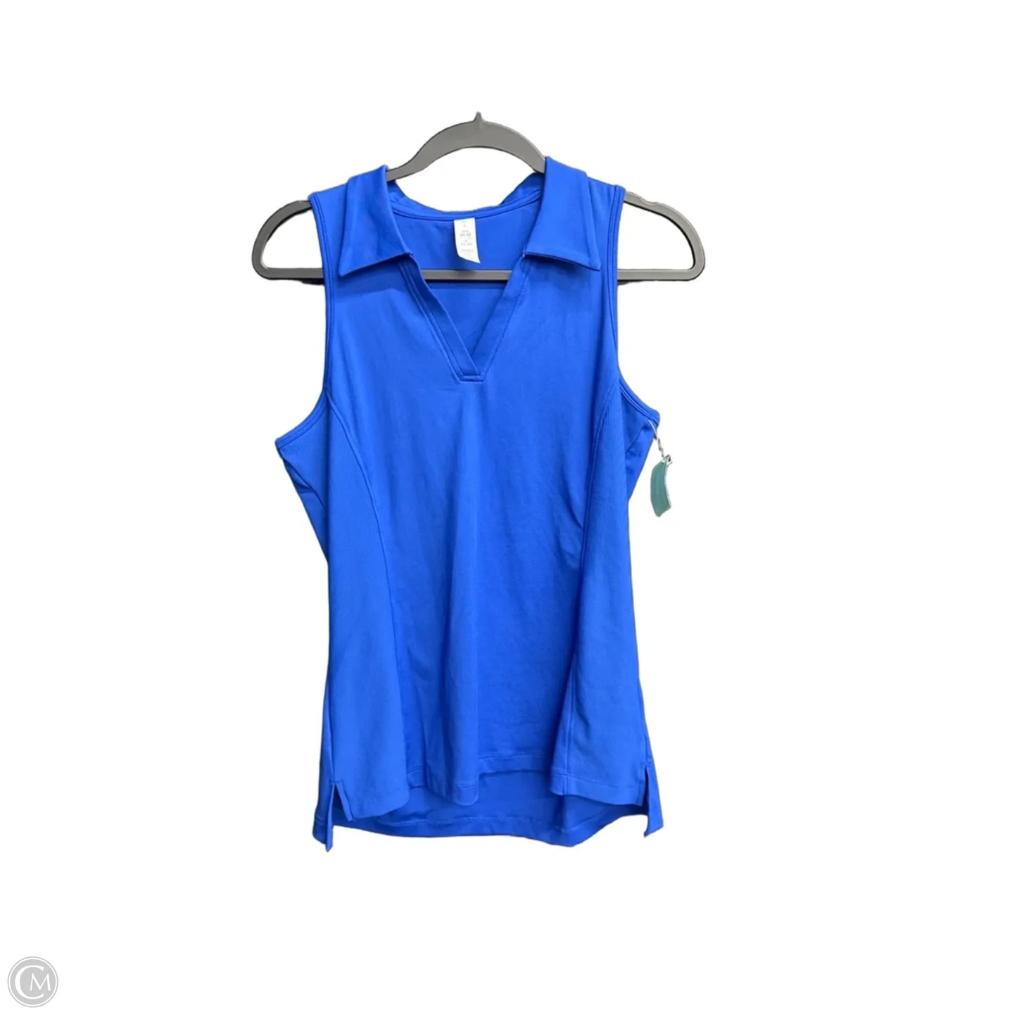 Top Sleeveless By Marika In Blue, Size: L