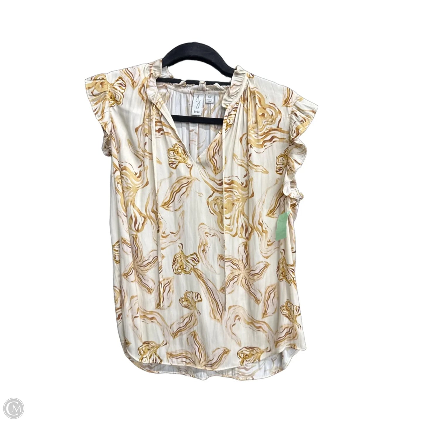 Blouse Sleeveless By Joie In Floral Print, Size: S
