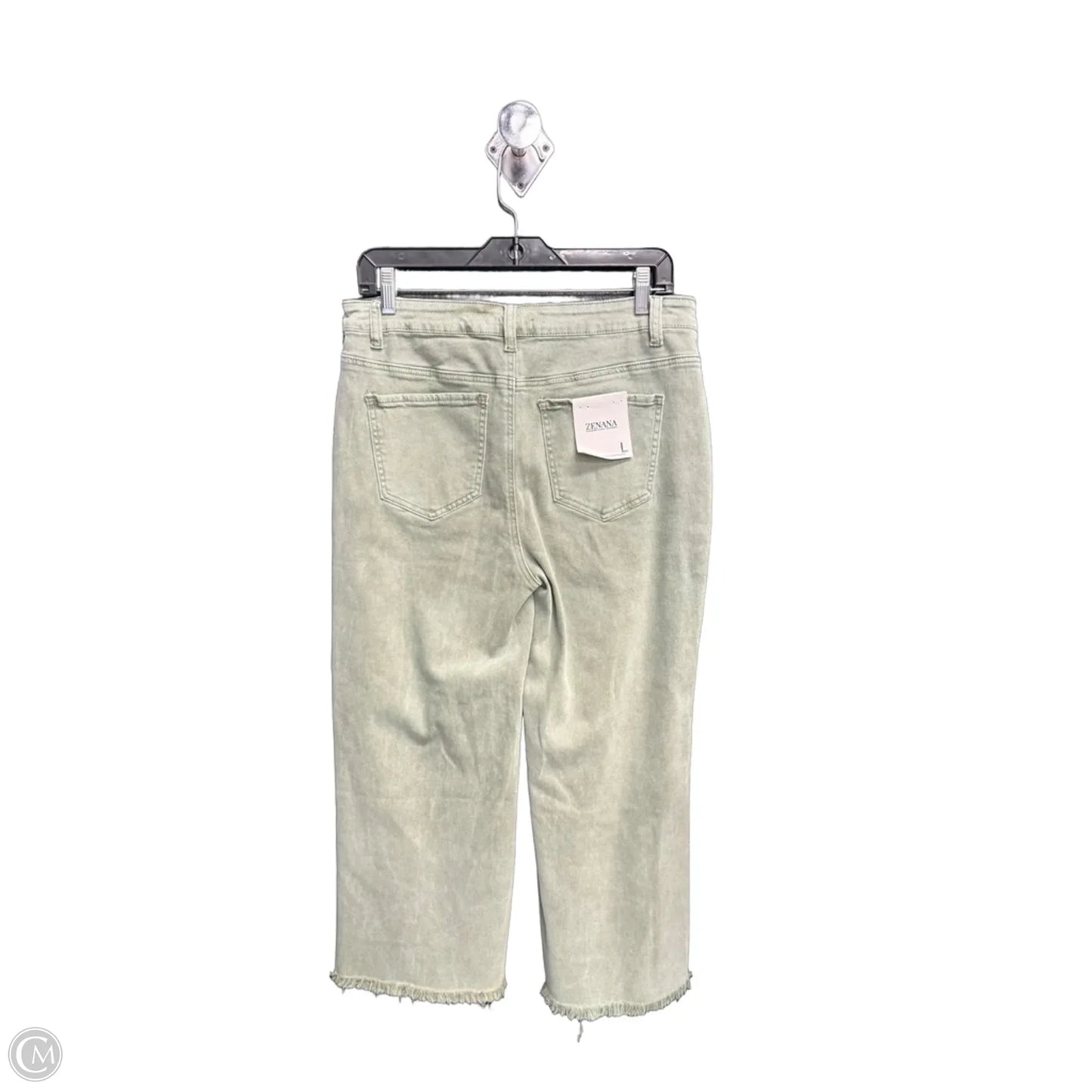 Jeans Straight By Zenana In Green, Size: 8