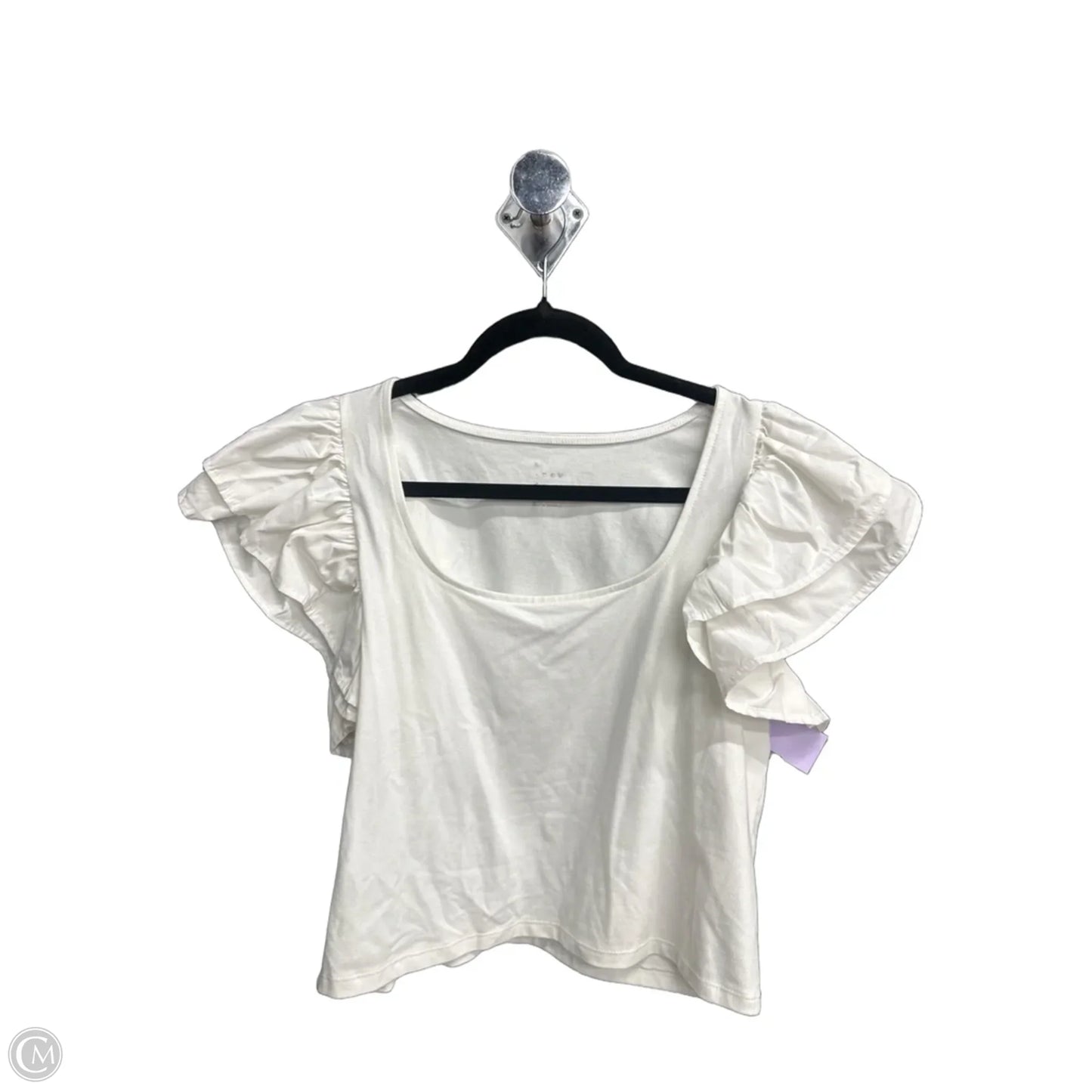 Top Short Sleeve By A New Day In White, Size: M