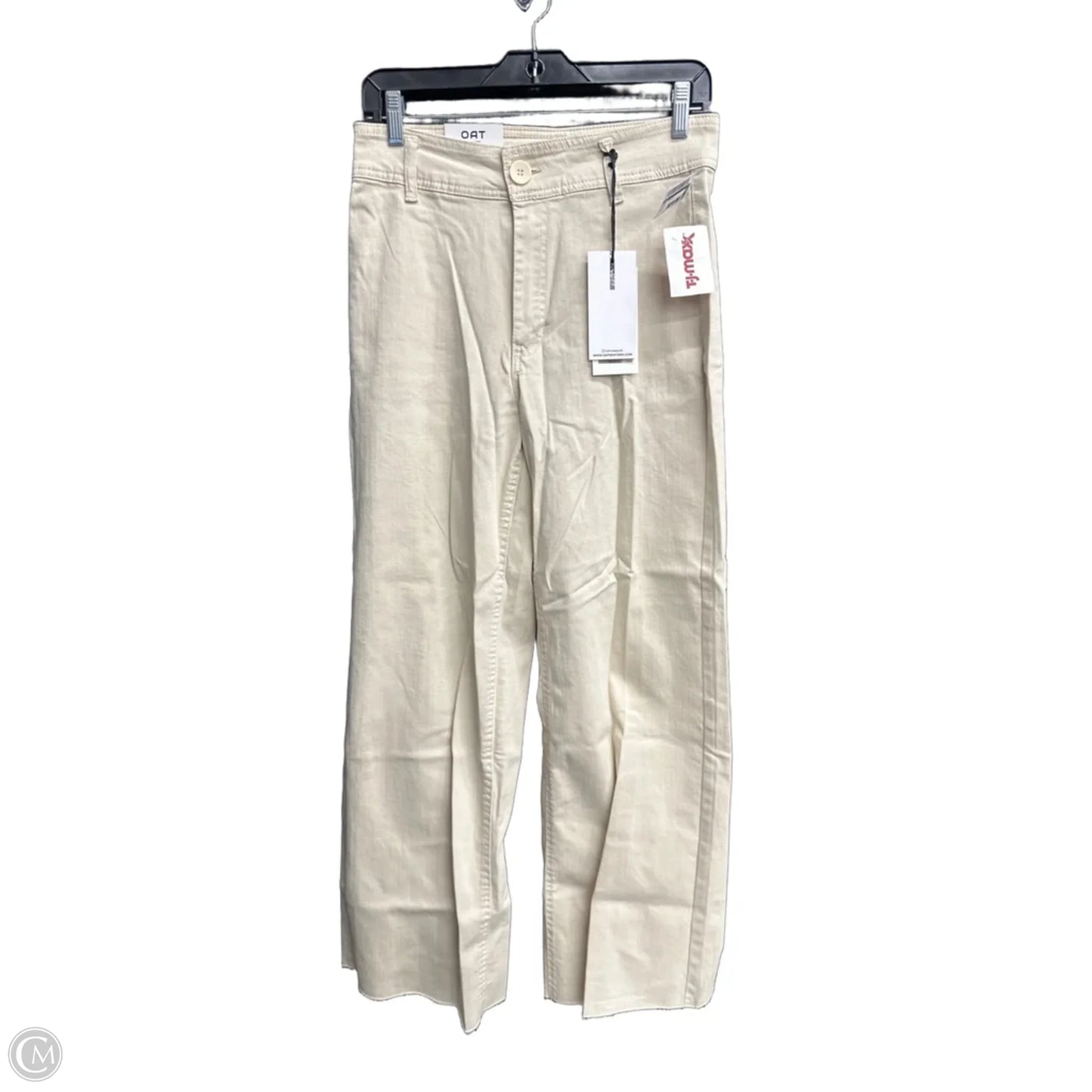 Jeans Straight By Oat In Beige, Size: 4