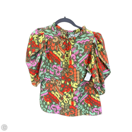 Top Short Sleeve By Michelle Mcdowell In Multi-colored, Size: Xs