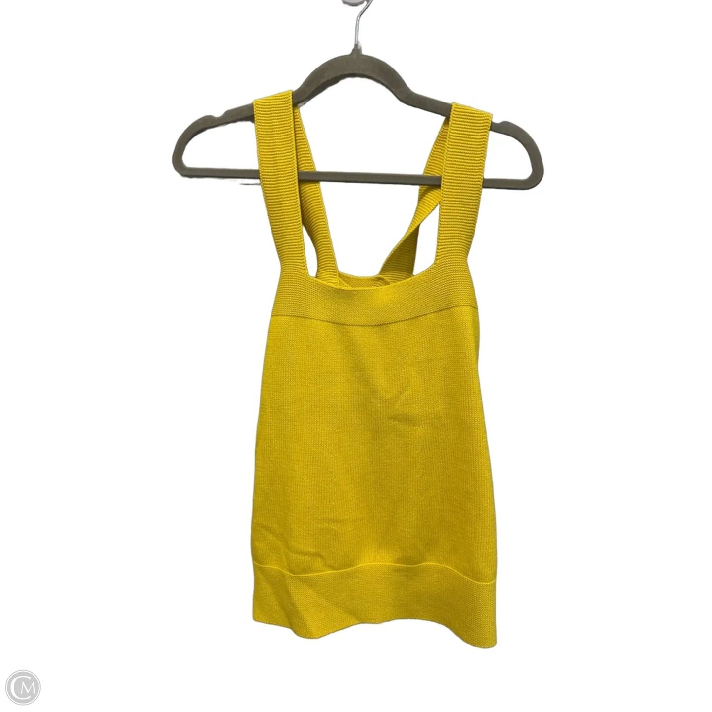 Top Sleeveless By Loft In Yellow, Size: L