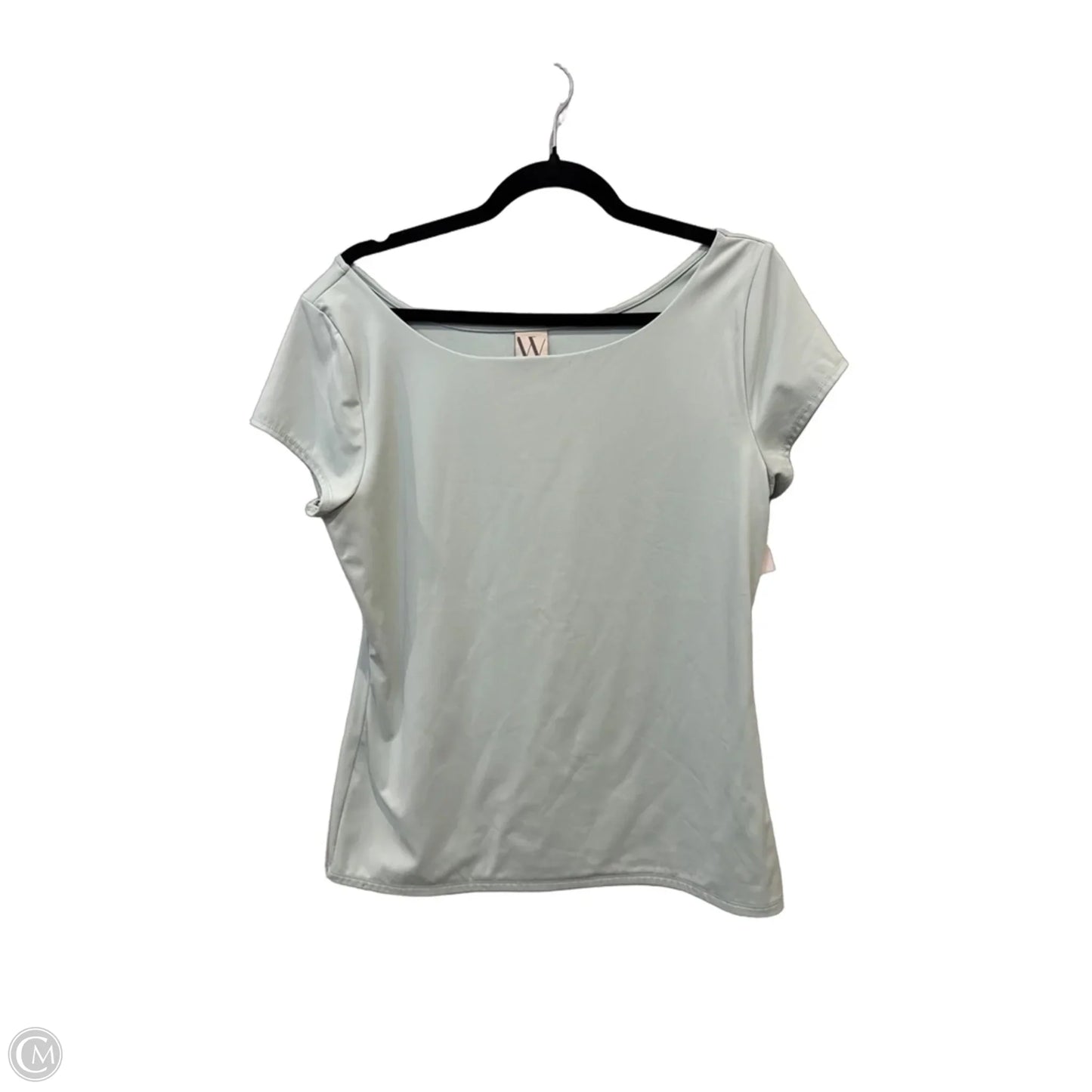 Top Short Sleeve By Worthington In Teal, Size: L
