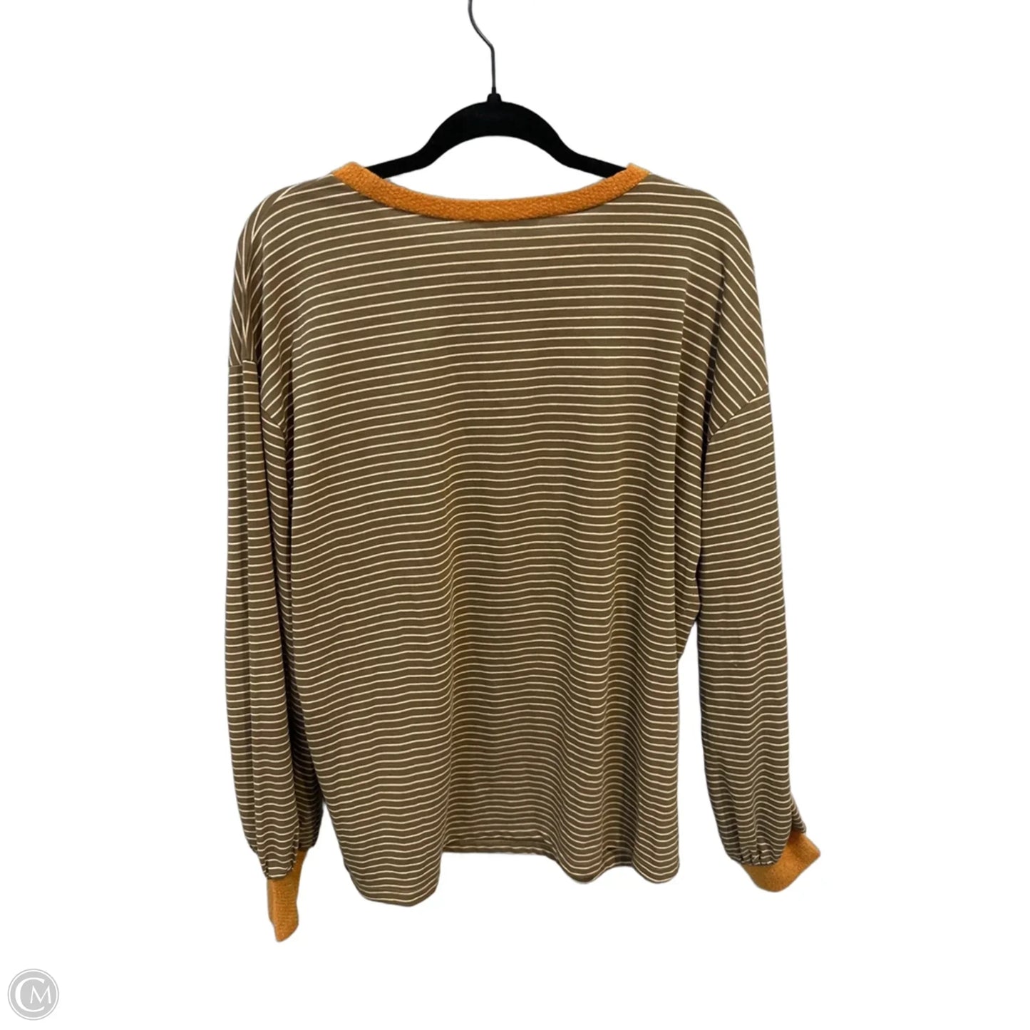 Top Long Sleeve By Andthewhy In Striped Pattern, Size: S