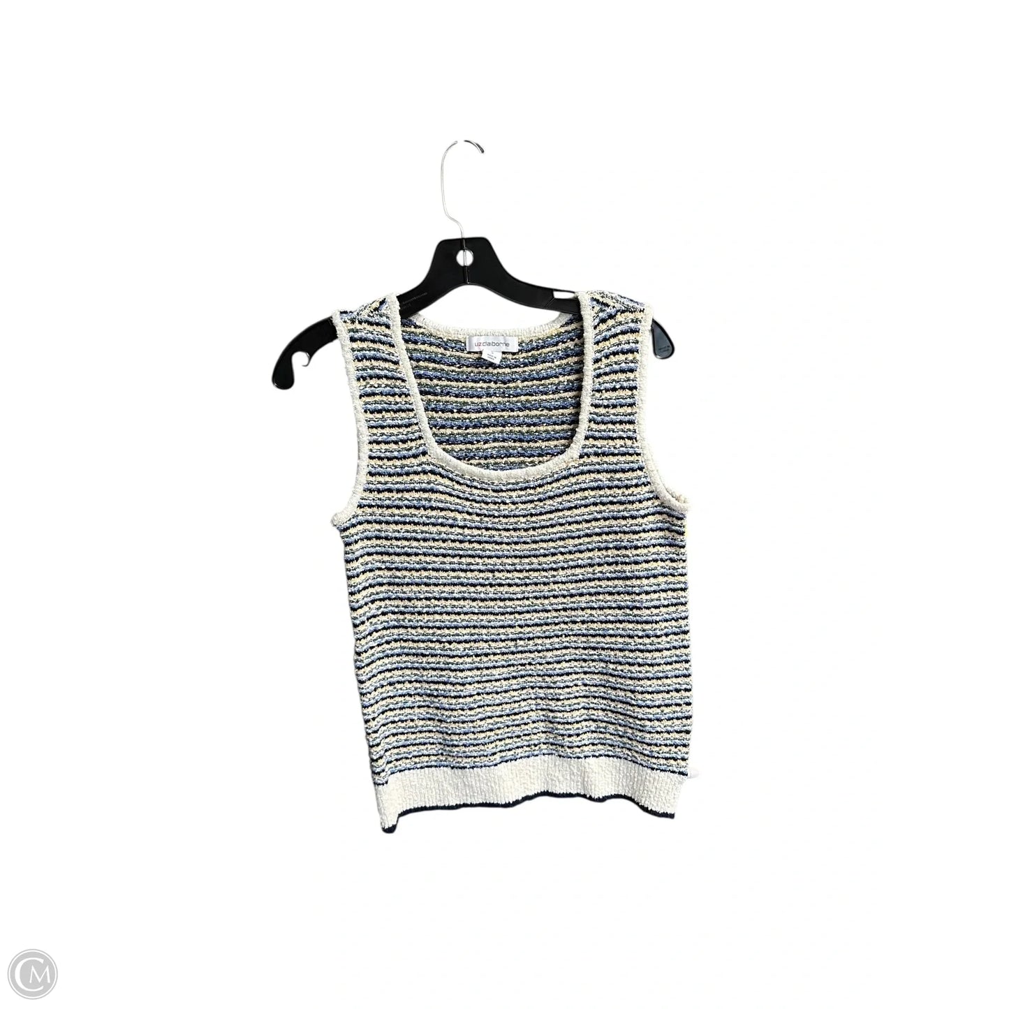 Top Sleeveless By Liz Claiborne In Striped Pattern, Size: S