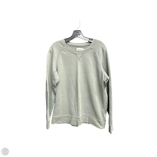 Sweatshirt Crewneck By Pact In Green, Size: L