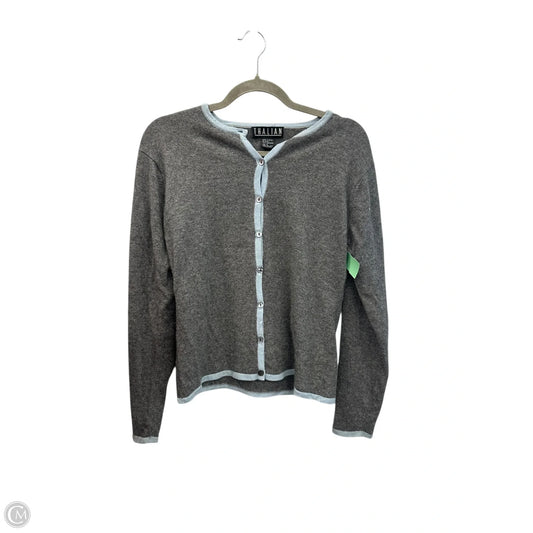 Sweater Cardigan Cashmere By Clothes Mentor In Grey, Size: S