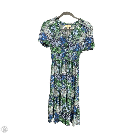 Dress Casual Midi By Michael By Michael Kors In Floral Print, Size: Xs