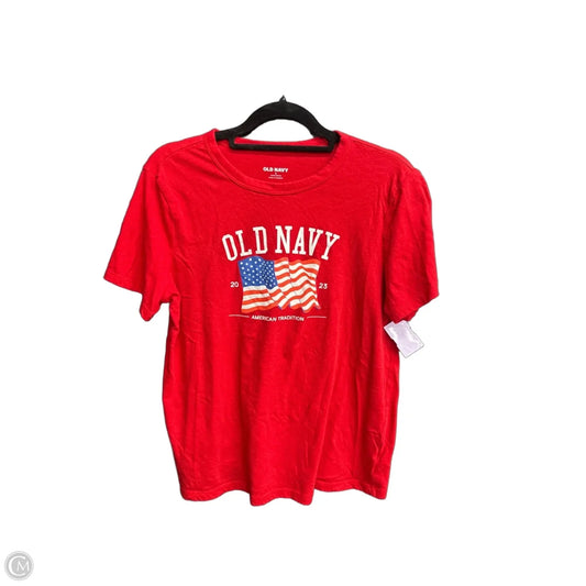 Top Short Sleeve Basic By Old Navy In Red, Size: S