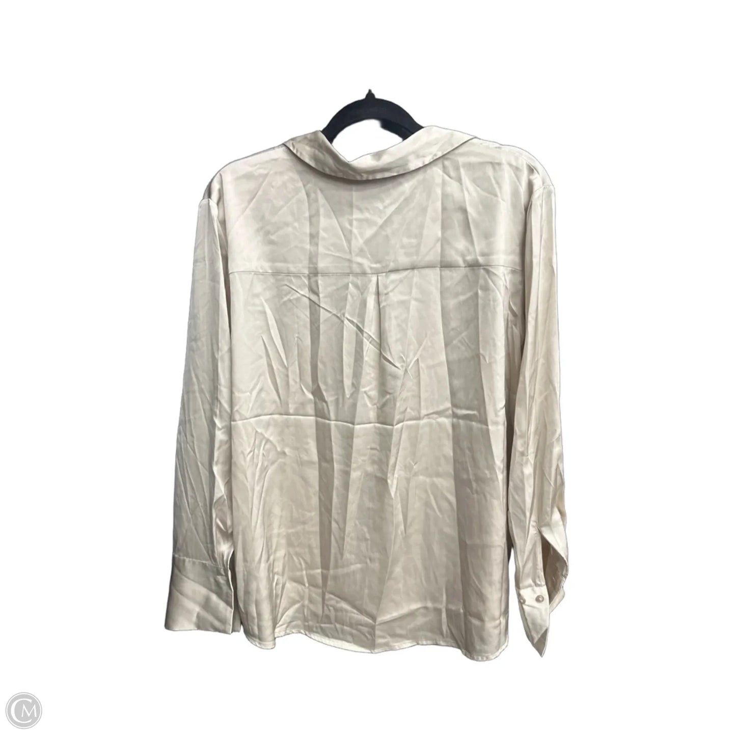 Top Long Sleeve By Maison Damelie In Cream, Size: M