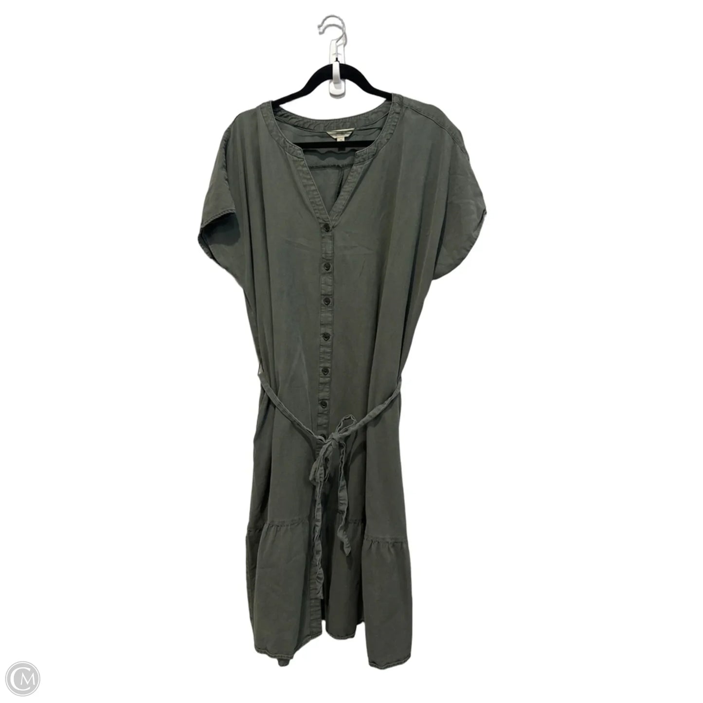 Dress Casual Midi By Terra & Sky In Green, Size: Xl