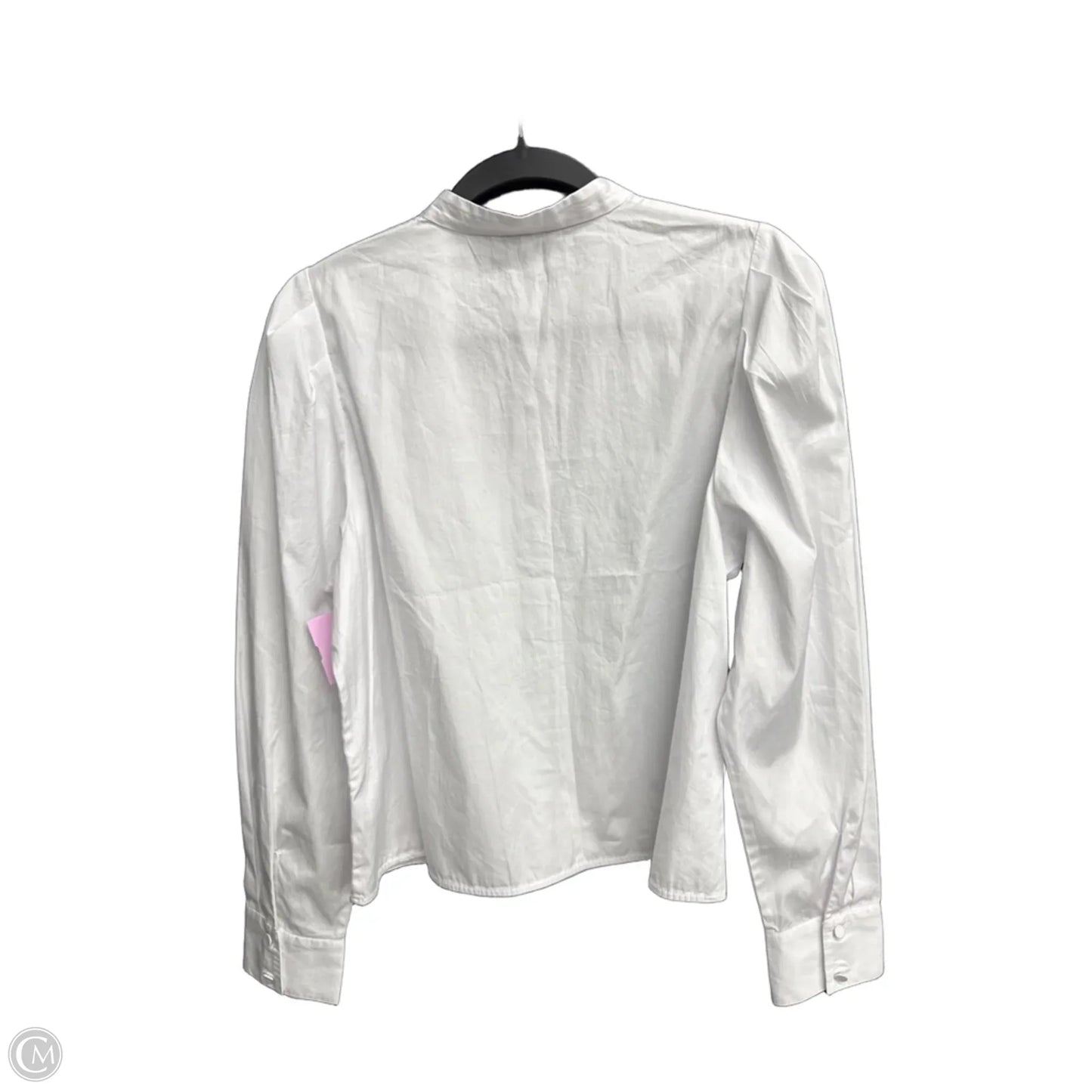 Top Long Sleeve By Madewell In White, Size: M