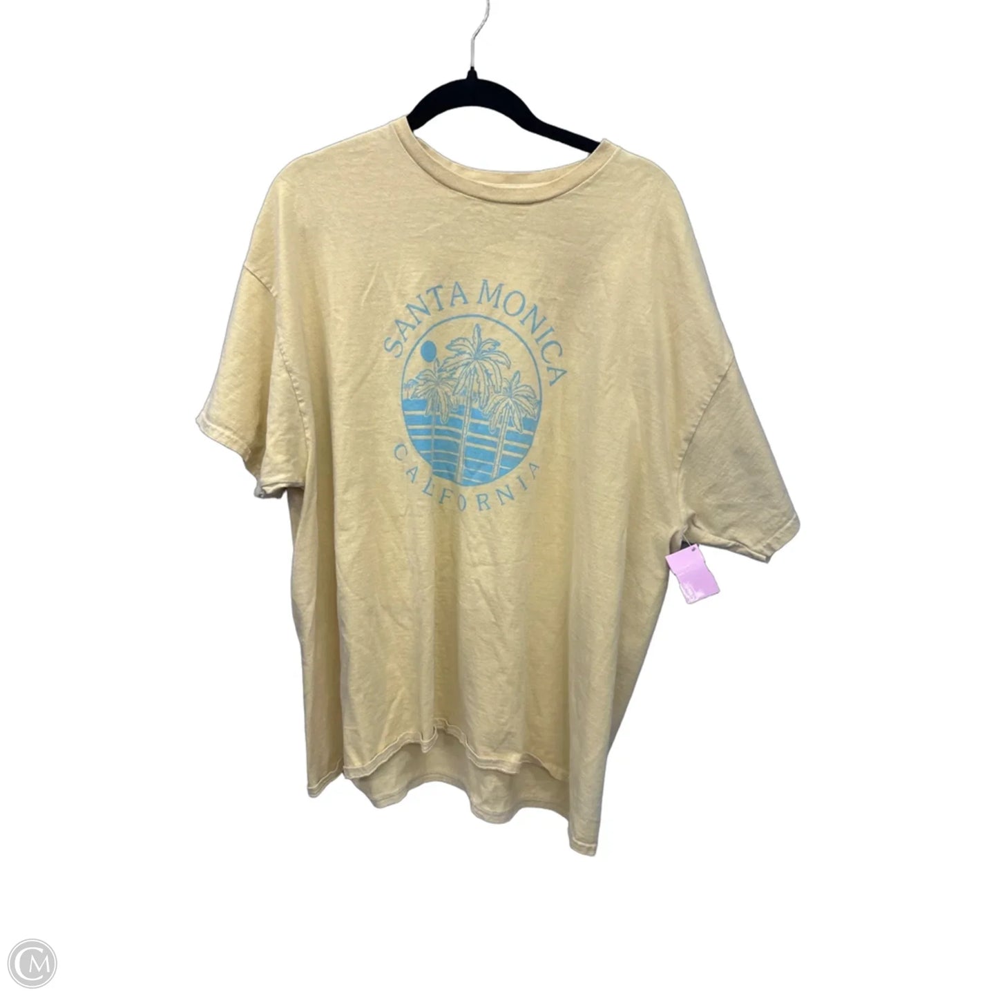 Top Short Sleeve Basic By Blue In Yellow, Size: 2x