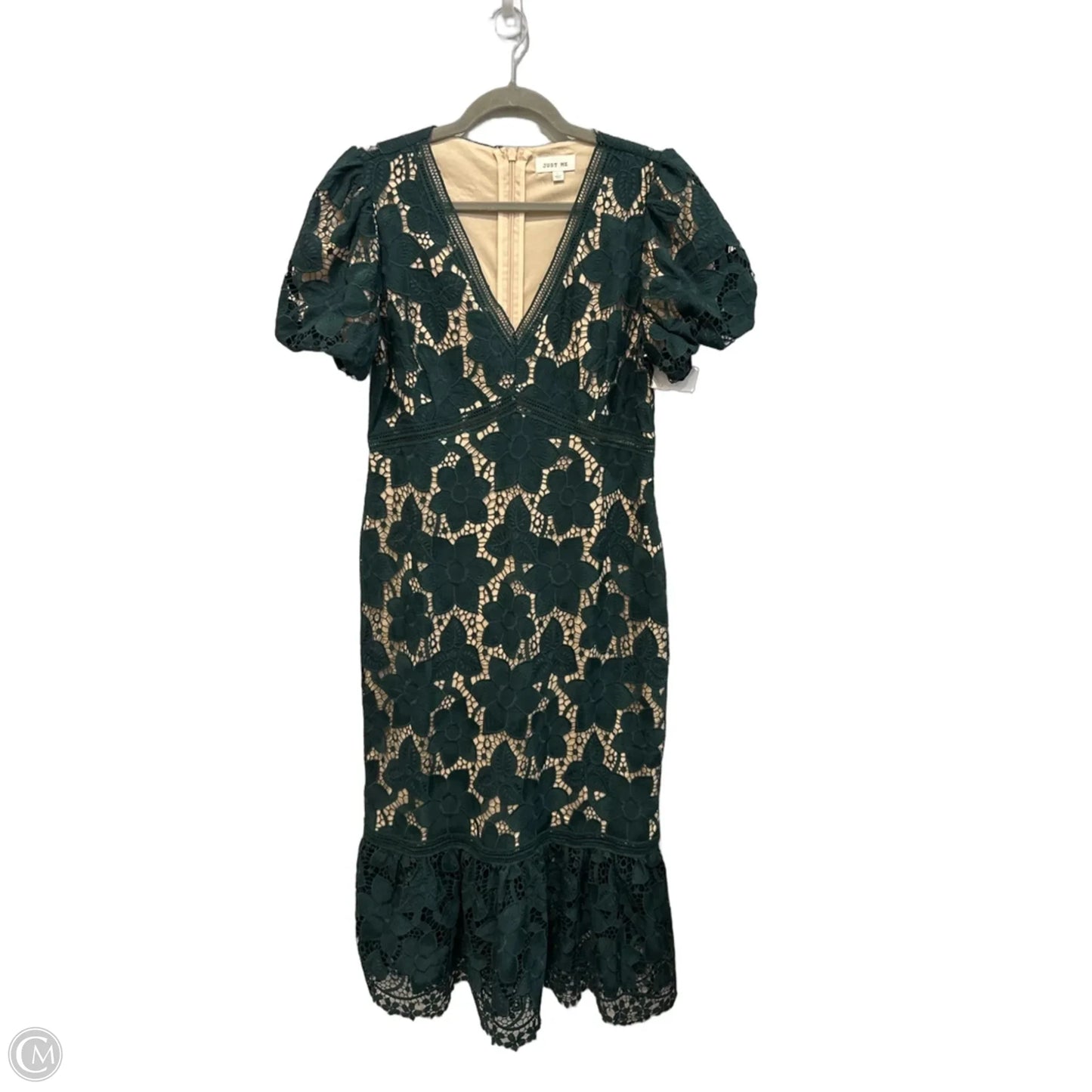 Dress Party Long By Clothes Mentor In Green, Size: L