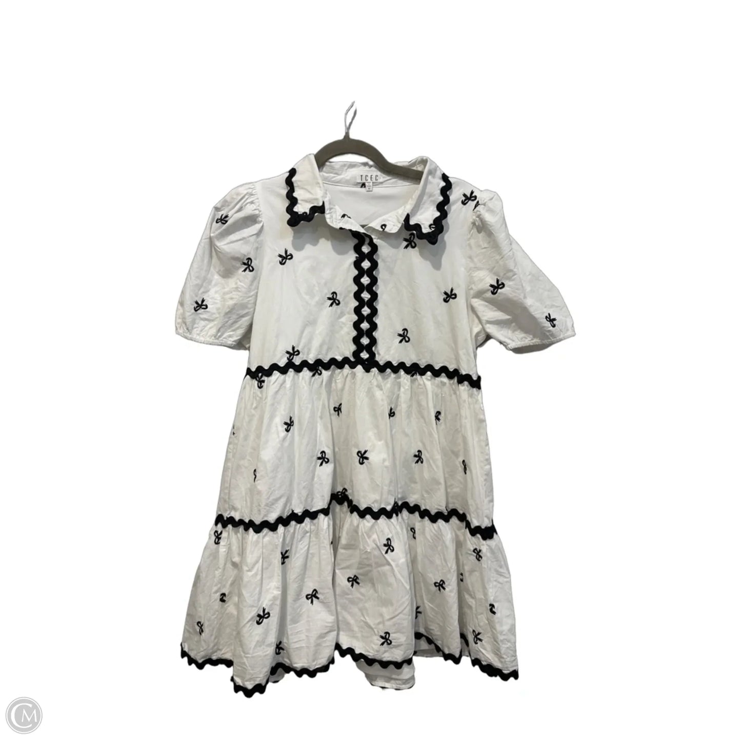 Dress Casual Short By Tcec In Black & White, Size: M