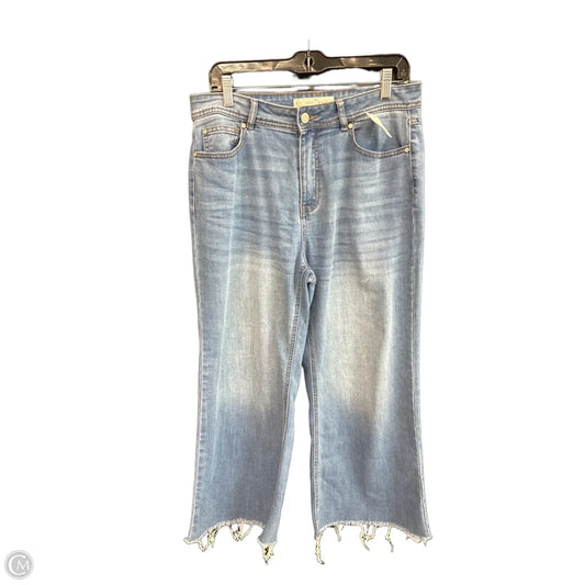Jeans Wide Leg By Cato In Blue Denim, Size: 10