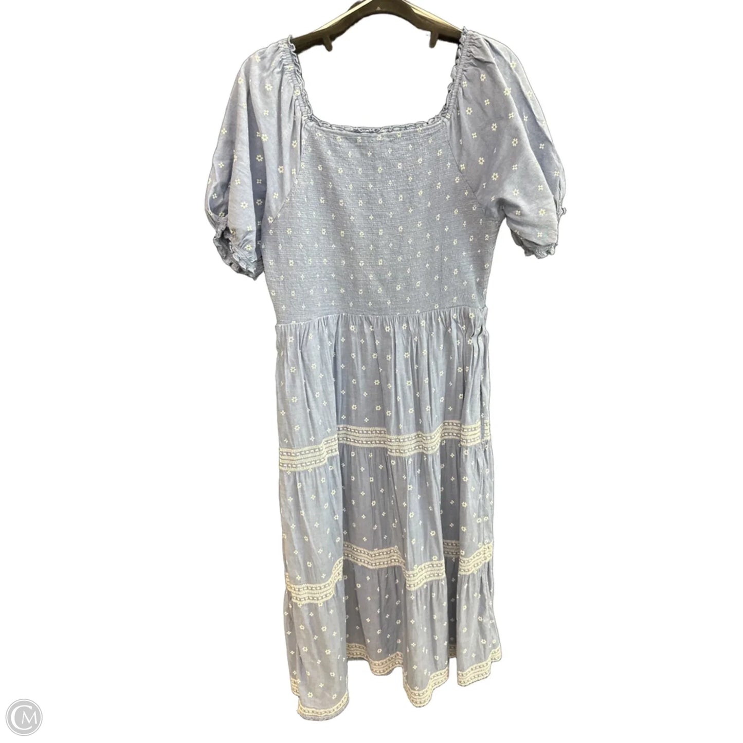 Dress Casual Midi By Old Navy In Blue, Size: L