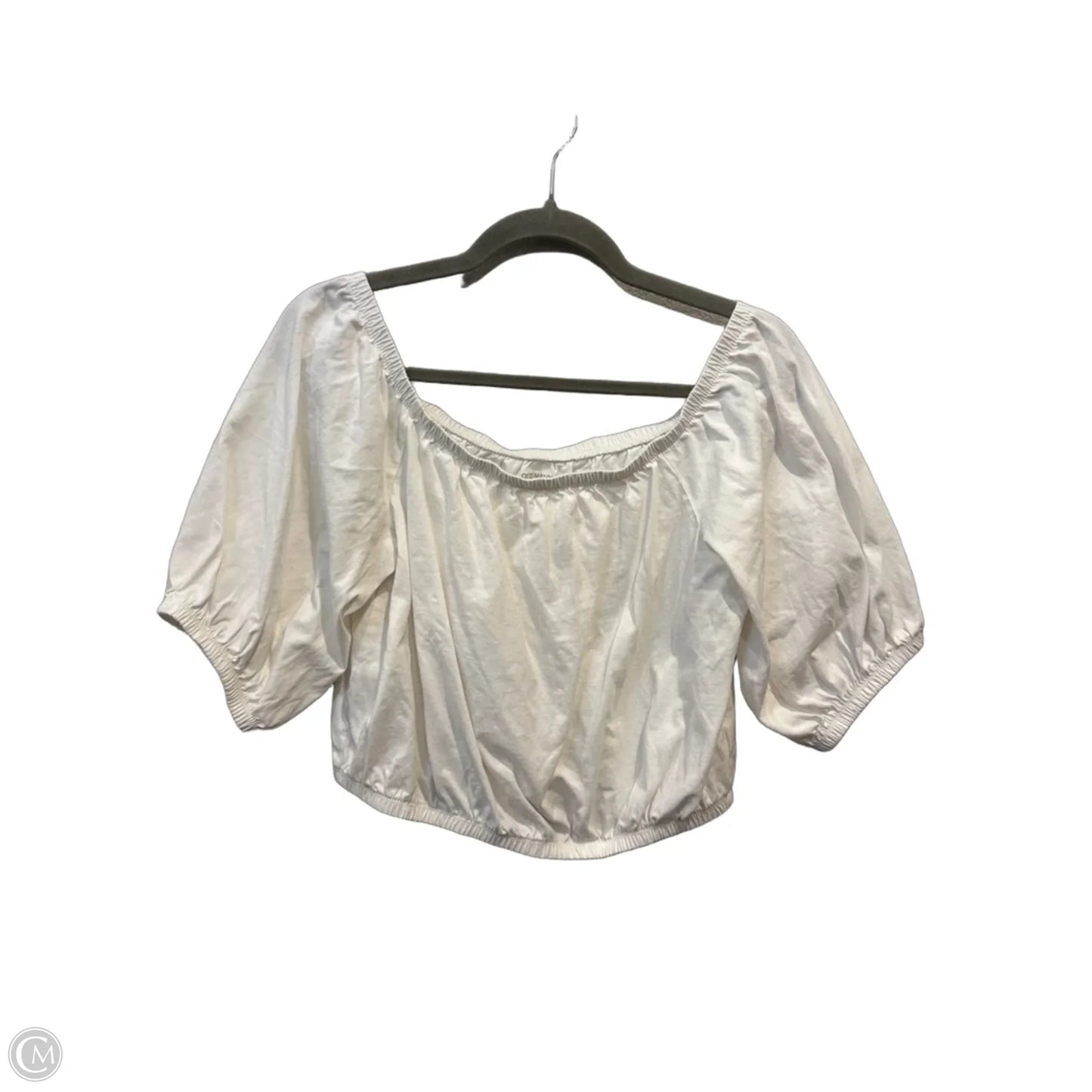Top Short Sleeve By Old Navy In White, Size: M
