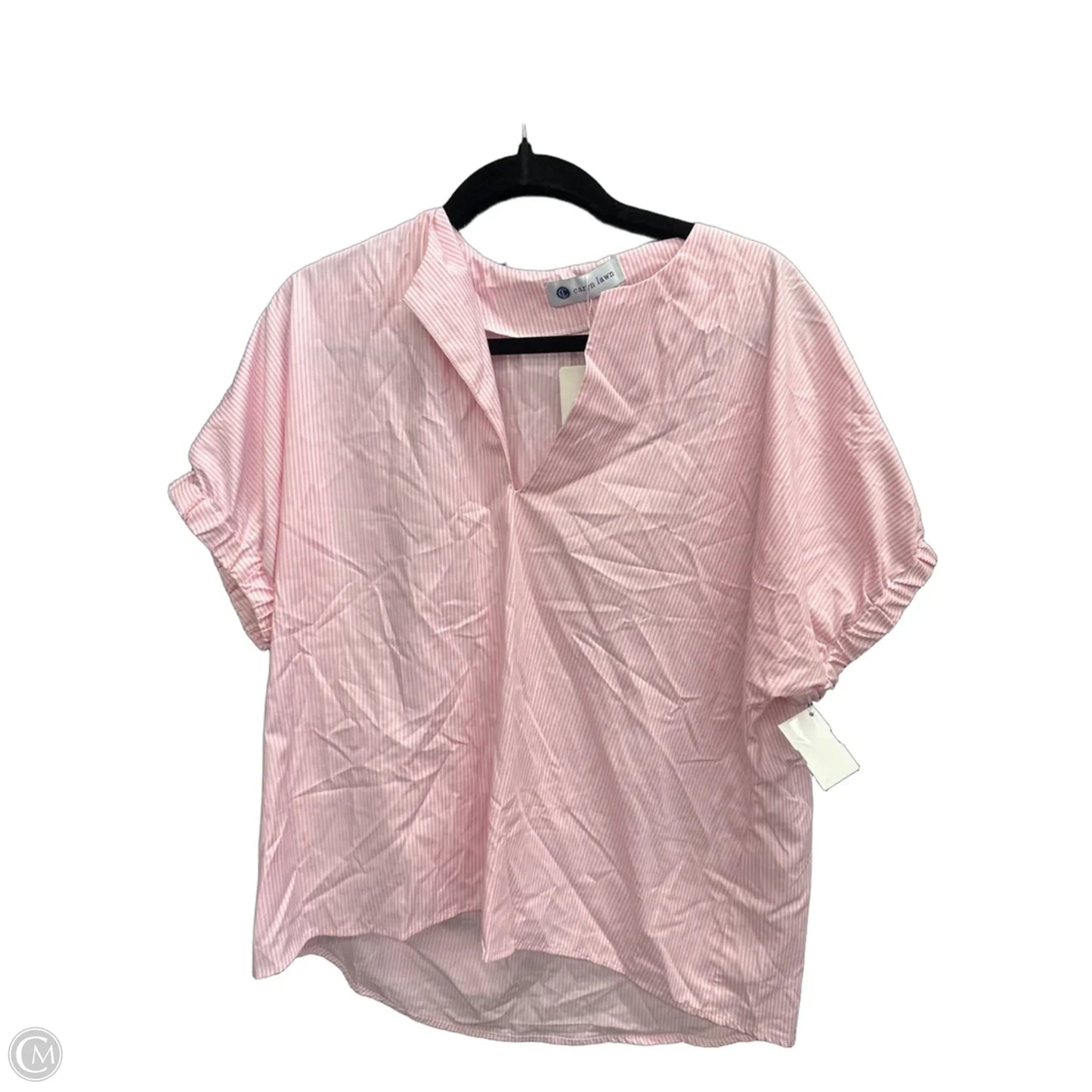 Top Short Sleeve By Clothes Mentor In Striped Pattern, Size: Osfm