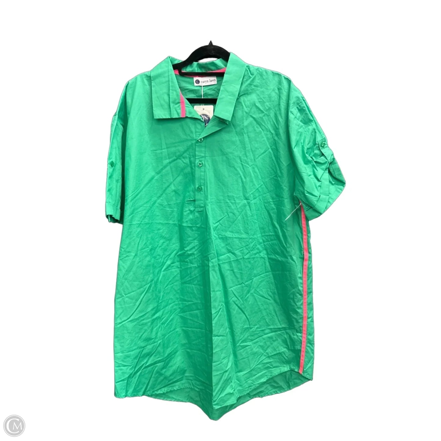 Dress Casual Short By Clothes Mentor In Green & Pink, Size: Osfm