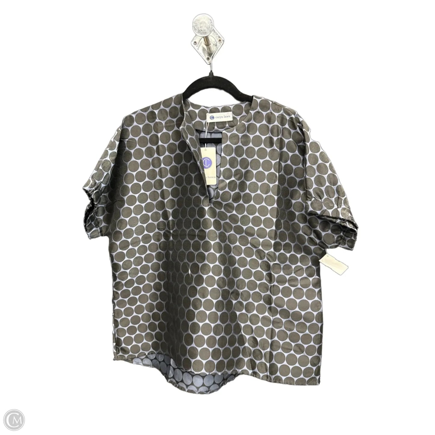 Top Short Sleeve By Clothes Mentor In Black & Blue, Size: Osfm