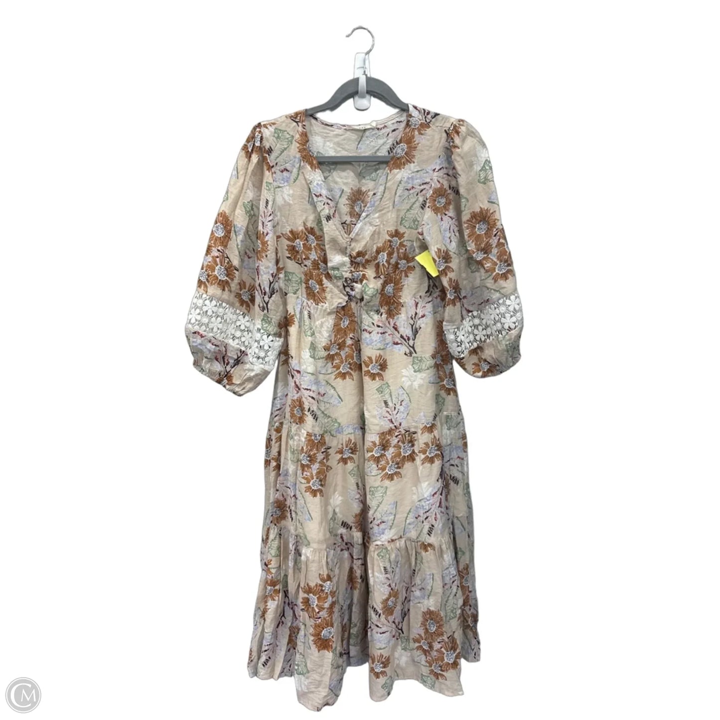 Dress Casual Midi By Ellison In Floral Print, Size: S